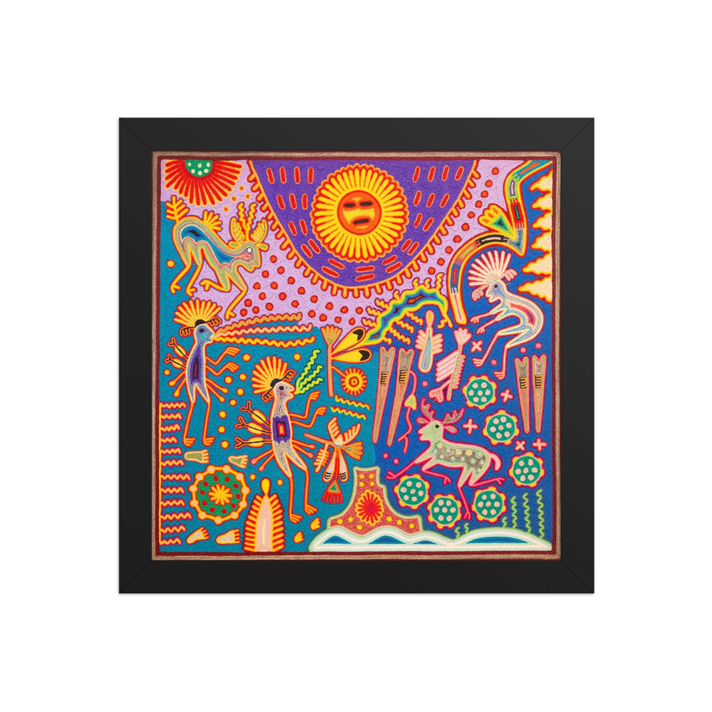 Huichol Yarn Painting Print • L - 292 - Huichol Arts