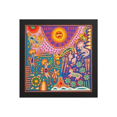 Huichol Yarn Painting Print • L - 292 - Huichol Arts