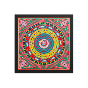 Huichol Yarn Painting Print • L - 294 - Huichol Arts