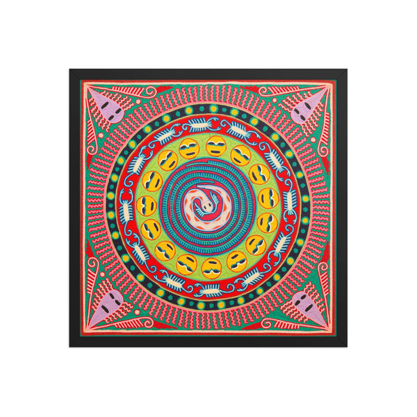 Huichol Yarn Painting Print • L - 294 - Huichol Arts
