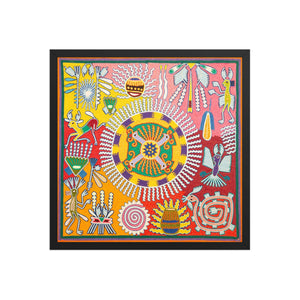 Huichol Yarn Painting Print • L - 295 - Huichol Arts