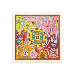 Huichol Yarn Painting Print • L - 295 - Huichol Arts