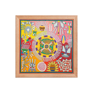 Huichol Yarn Painting Print • L - 295 - Huichol Arts