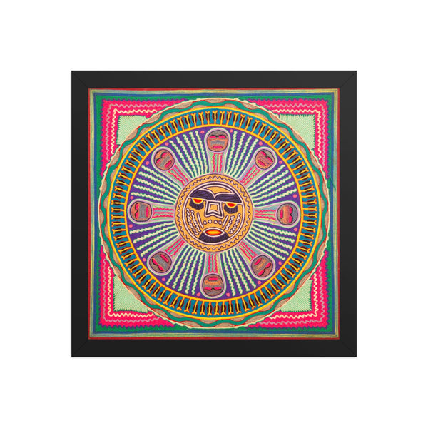 Huichol Yarn Painting Print • l - 296 - Huichol Arts