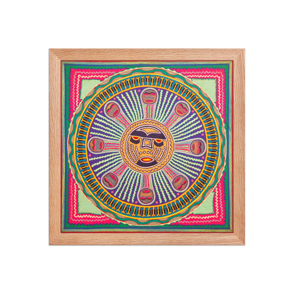 Huichol Yarn Painting Print • l - 296 - Huichol Arts