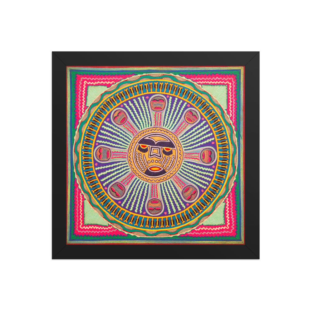 Huichol Yarn Painting Print • l - 296 - Huichol Arts