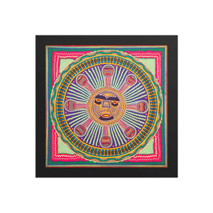 Huichol Yarn Painting Print • l - 296 - Huichol Arts