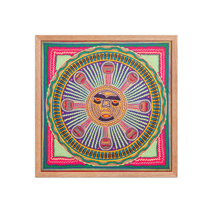 Huichol Yarn Painting Print • l - 296 - Huichol Arts