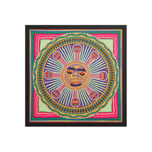 Huichol Yarn Painting Print • l - 296 - Huichol Arts