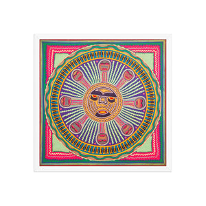 Huichol Yarn Painting Print • l - 296 - Huichol Arts