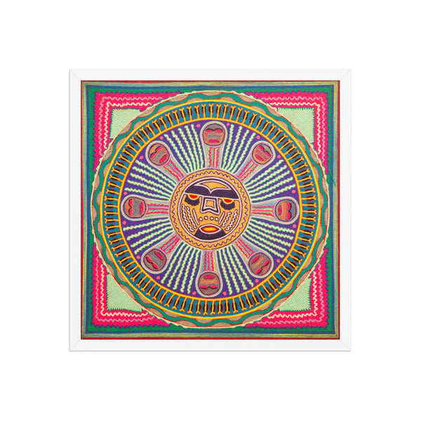 Huichol Yarn Painting Print • l - 296 - Huichol Arts