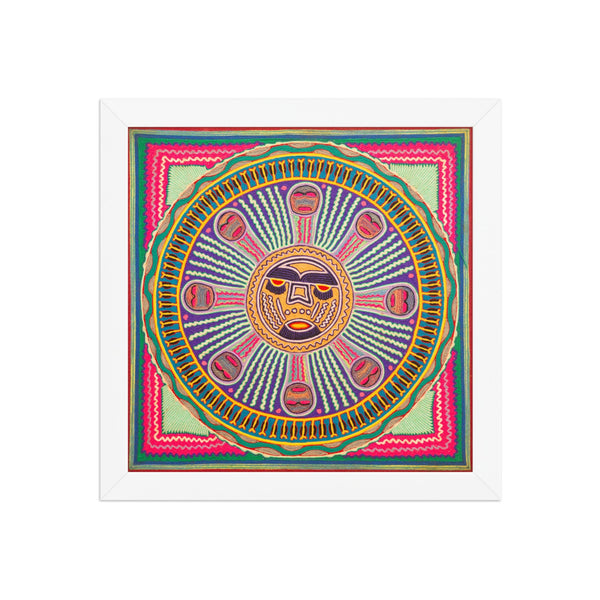 Huichol Yarn Painting Print • l - 296 - Huichol Arts