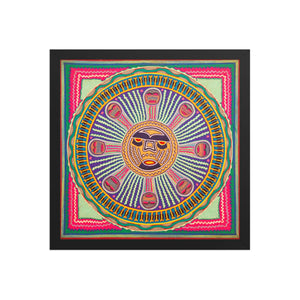 Huichol Yarn Painting Print • l - 296 - Huichol Arts