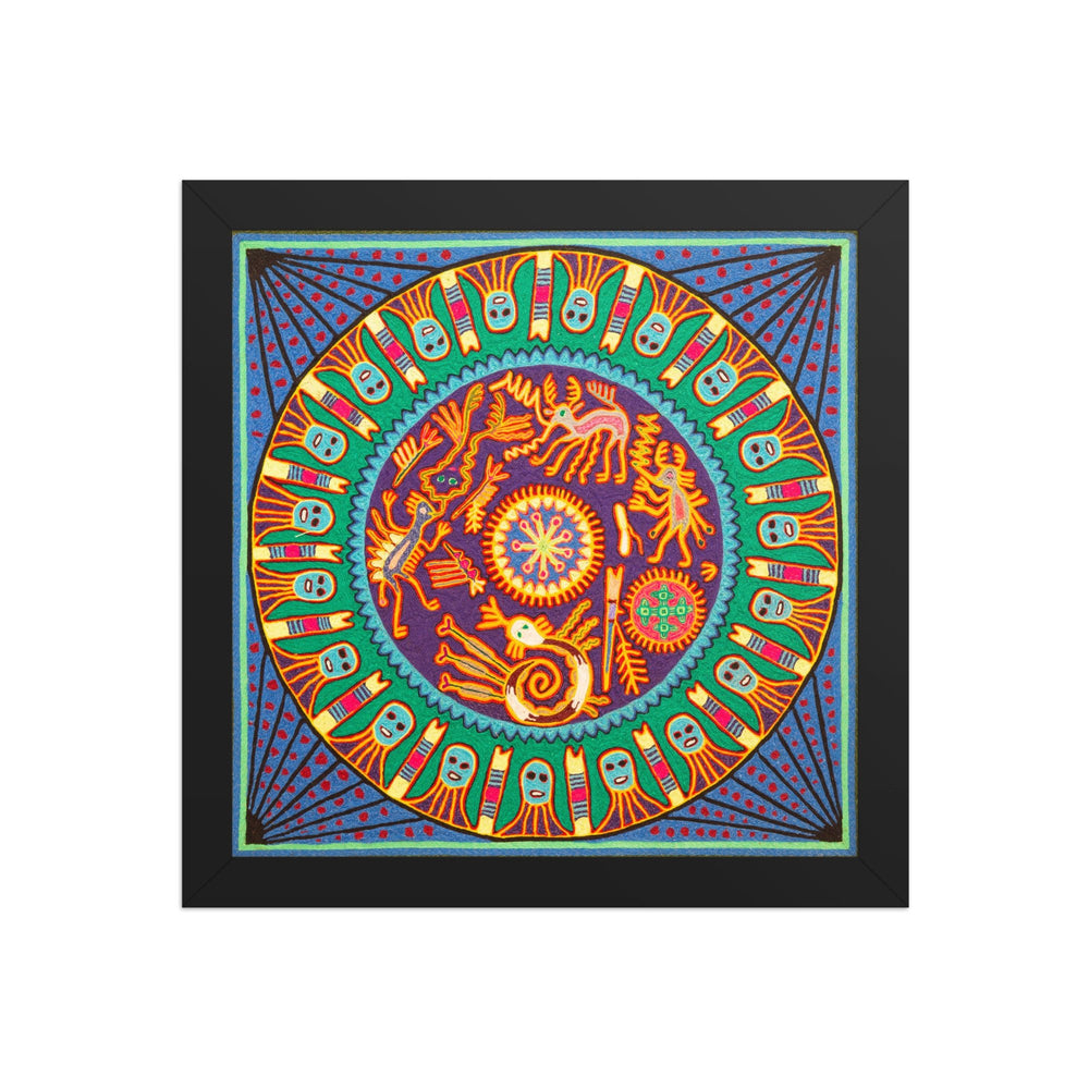 Huichol Yarn Painting Print • L - 297 - Huichol Arts