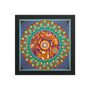 Huichol Yarn Painting Print • L - 297 - Huichol Arts