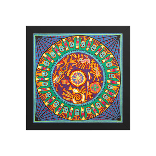 Huichol Yarn Painting Print • L - 297 - Huichol Arts