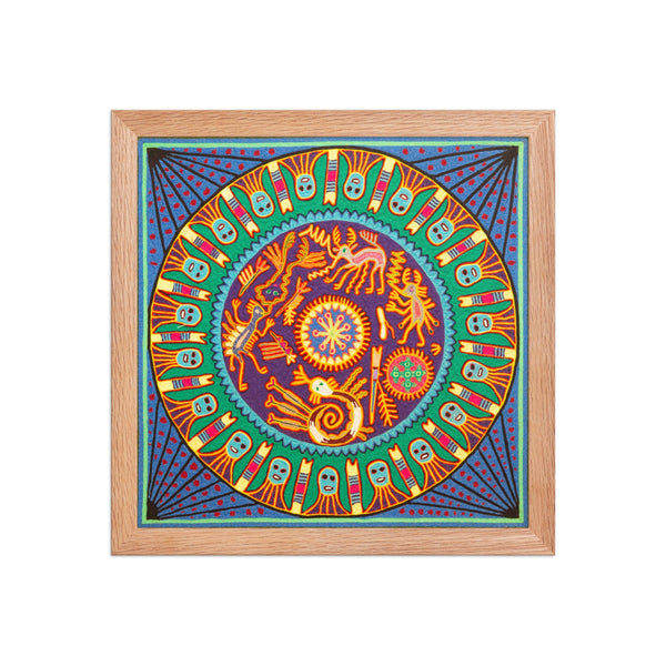 Huichol Yarn Painting Print • L - 297 - Huichol Arts