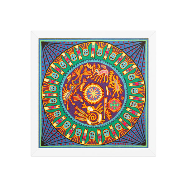 Huichol Yarn Painting Print • L - 297 - Huichol Arts