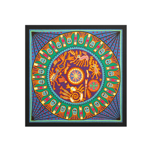 Huichol Yarn Painting Print • L - 297 - Huichol Arts