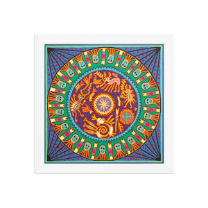 Huichol Yarn Painting Print • L - 297 - Huichol Arts