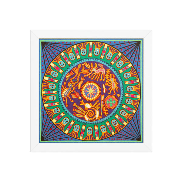 Huichol Yarn Painting Print • L - 297 - Huichol Arts