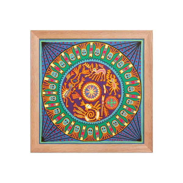 Huichol Yarn Painting Print • L - 297 - Huichol Arts