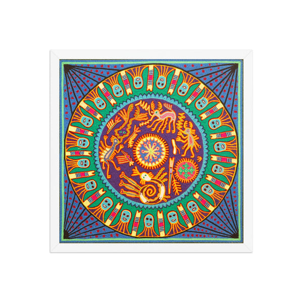 Huichol Yarn Painting Print • L - 297 - Huichol Arts