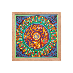 Huichol Yarn Painting Print • L - 297 - Huichol Arts