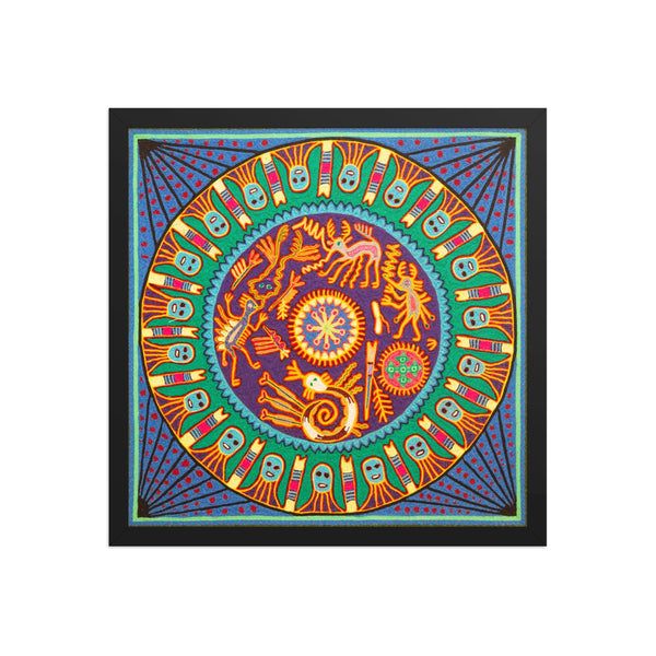 Huichol Yarn Painting Print • L - 297 - Huichol Arts