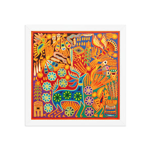 Huichol Yarn Painting Print • L - 298 - Huichol Arts