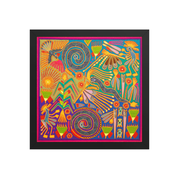 Huichol Yarn Painting Print • L - 299 - Huichol Arts