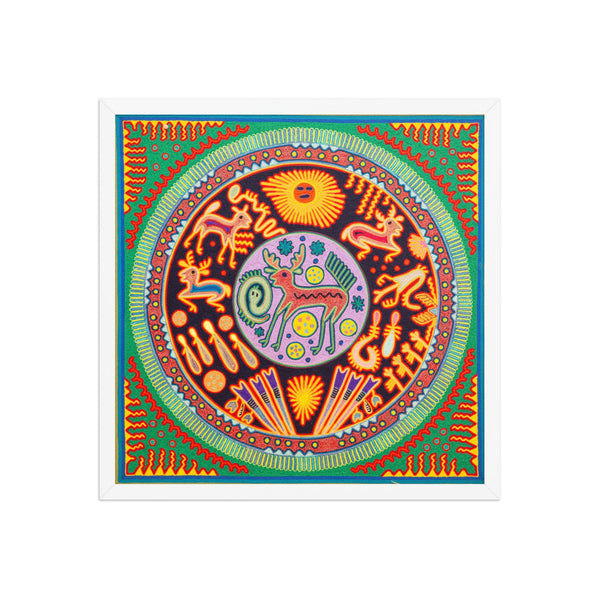 Huichol Yarn Painting Print • L - 300 - Huichol Arts