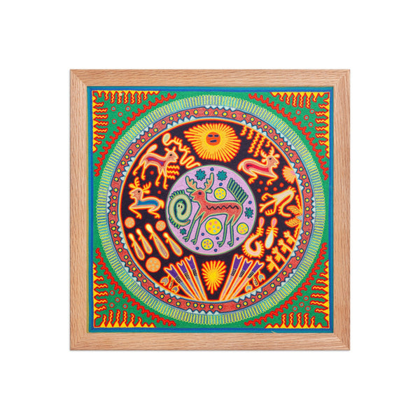 Huichol Yarn Painting Print • L - 300 - Huichol Arts