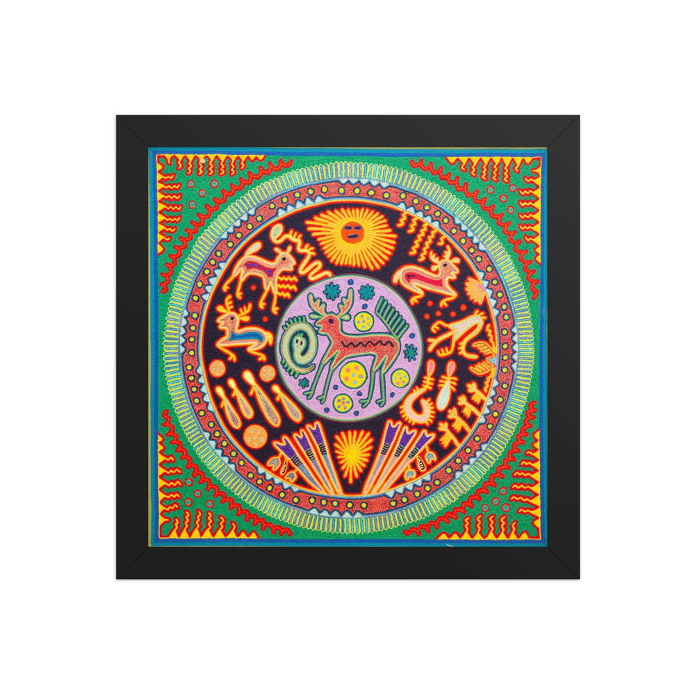 Huichol Yarn Painting Print • L - 300 - Huichol Arts