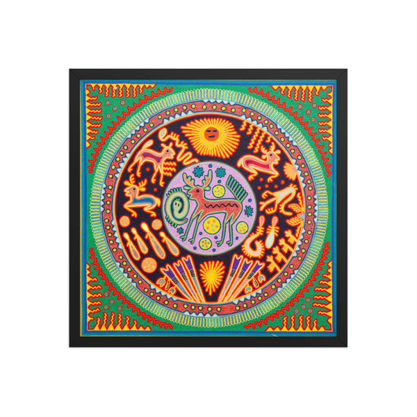 Huichol Yarn Painting Print • L - 300 - Huichol Arts
