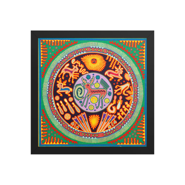 Huichol Yarn Painting Print • L - 300 - Huichol Arts