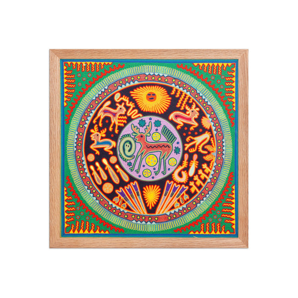 Huichol Yarn Painting Print • L - 300 - Huichol Arts