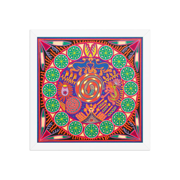 Huichol Yarn Painting Print • L - 301 - Huichol Arts