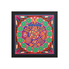 Huichol Yarn Painting Print • L - 301 - Huichol Arts