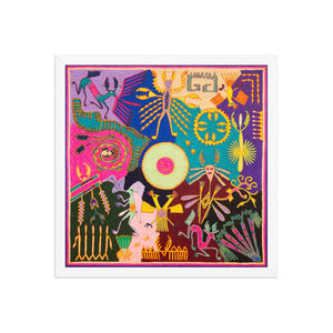 Huichol Yarn Painting Print • L - 302 - Huichol Arts