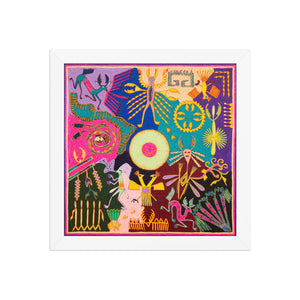 Huichol Yarn Painting Print • L - 302 - Huichol Arts