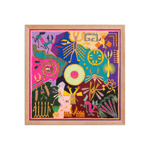 Huichol Yarn Painting Print • L - 302 - Huichol Arts