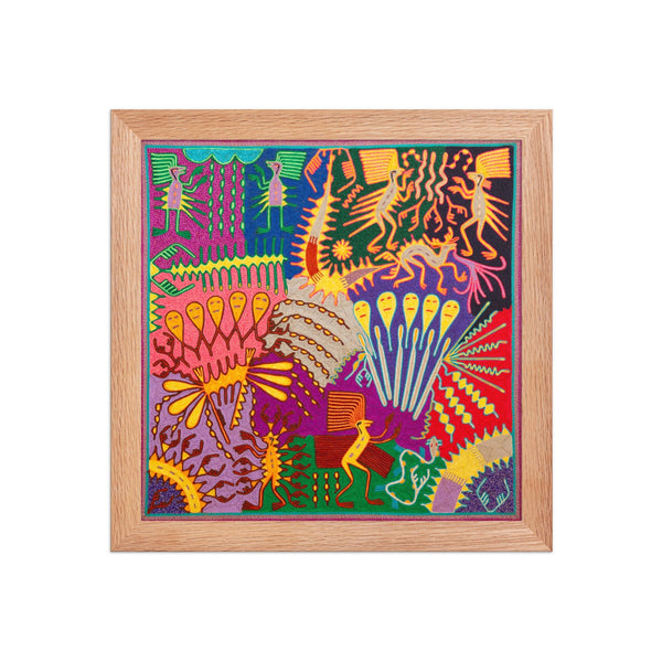 Huichol Yarn Painting Print • L - 304 - Huichol Arts