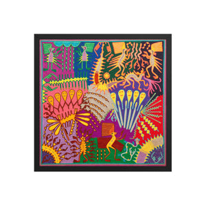 Huichol Yarn Painting Print • L - 304 - Huichol Arts