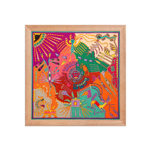 Huichol Yarn Painting Print • L - 305 - Huichol Arts