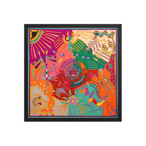 Huichol Yarn Painting Print • L - 305 - Huichol Arts