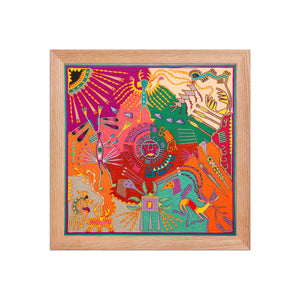 Huichol Yarn Painting Print • L - 305 - Huichol Arts