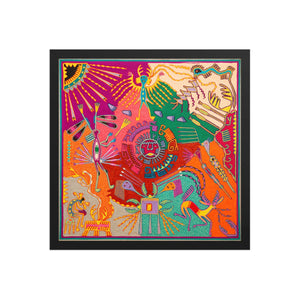 Huichol Yarn Painting Print • L - 305 - Huichol Arts