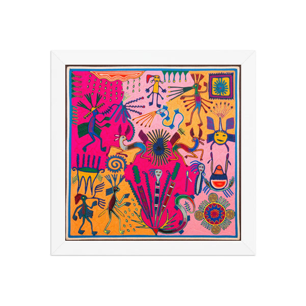 Huichol Yarn Painting Print • L - 308 - Huichol Arts