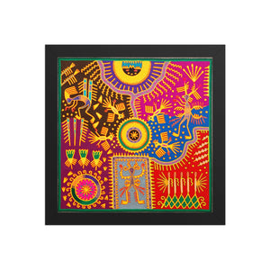 Huichol Yarn Painting Print • L - 311 - Huichol Arts